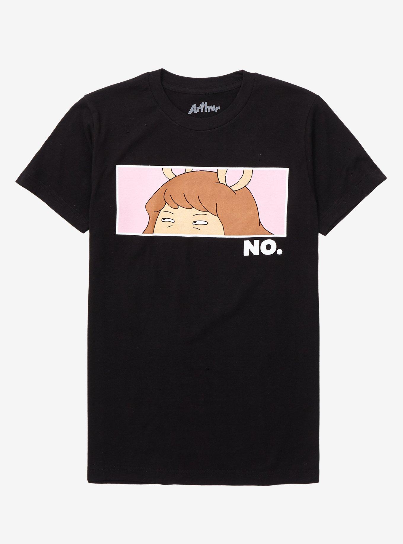 Arthur D.W. No Women’s T-Shirt - BoxLunch Exclusive, BLACK, hi-res