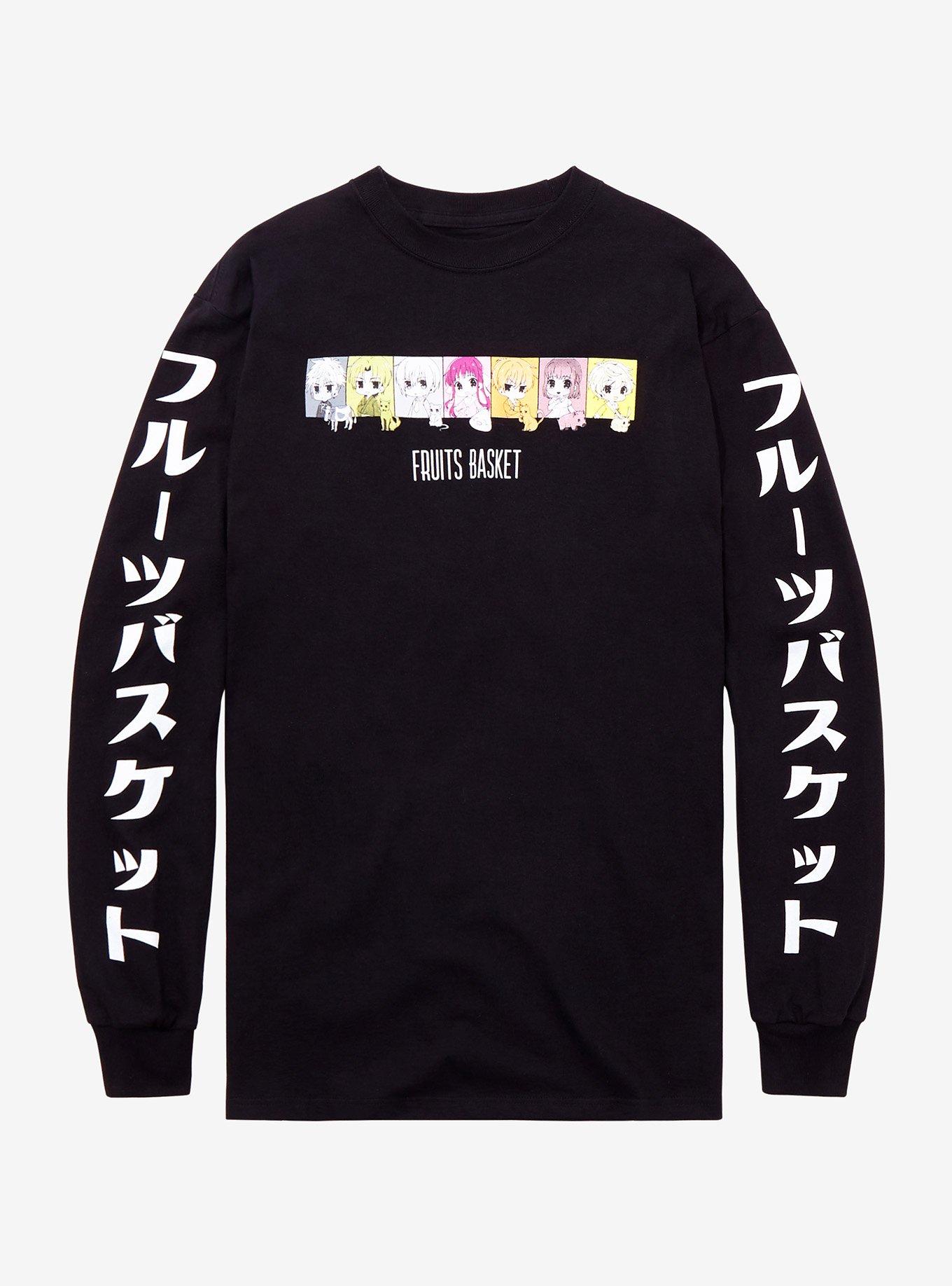 Fruits Basket Chibi Cast Long Sleeve T-Shirt - BoxLunch Exclusive, BLACK, hi-res