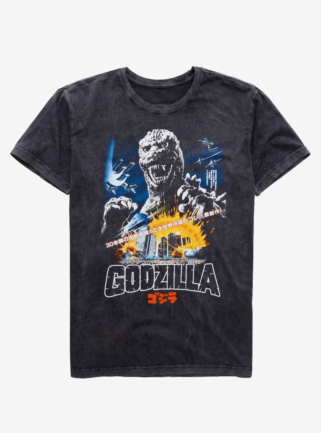 Godzilla Japan Poster Mineral Wash T-Shirt | Hot Topic