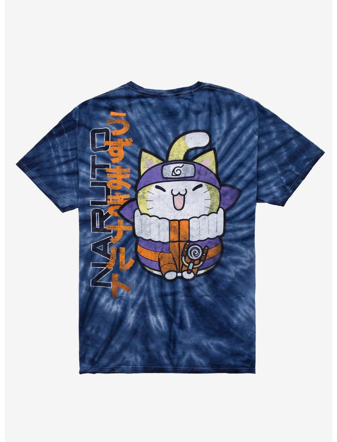 Naruto Shippuden Nyanto! The Big Nyaruto Series Naruto Tie-Dye T-Shirt, MULTI, hi-res