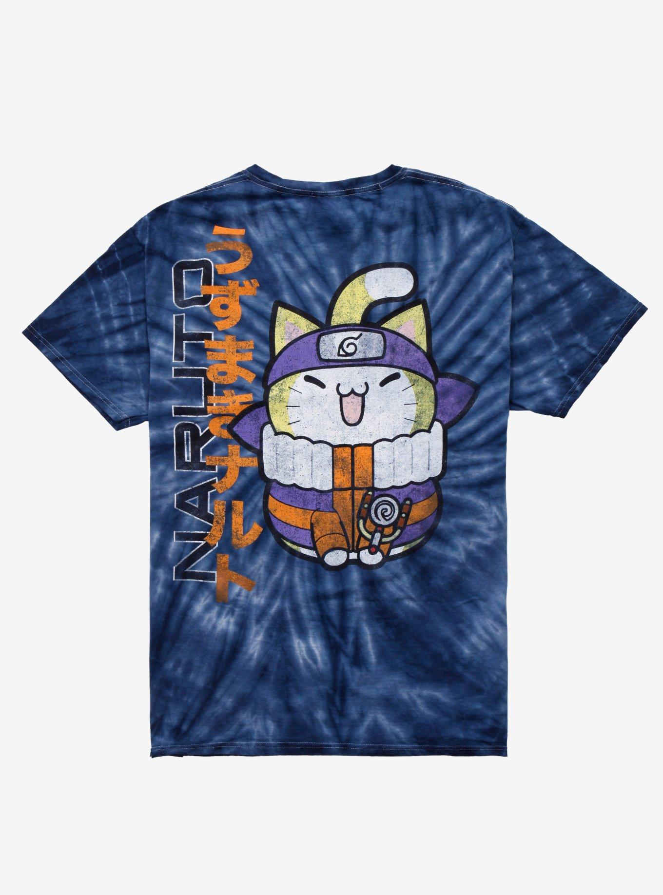 Naruto Shippuden Nyanto! The Big Nyaruto Series Naruto Tie-Dye T-Shirt, MULTI, hi-res