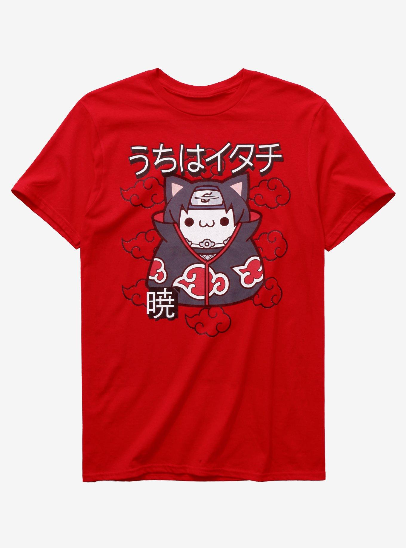 Naruto Shippuden Nyanto! The Big Nyaruto Series Itachi T-Shirt, RED, hi-res
