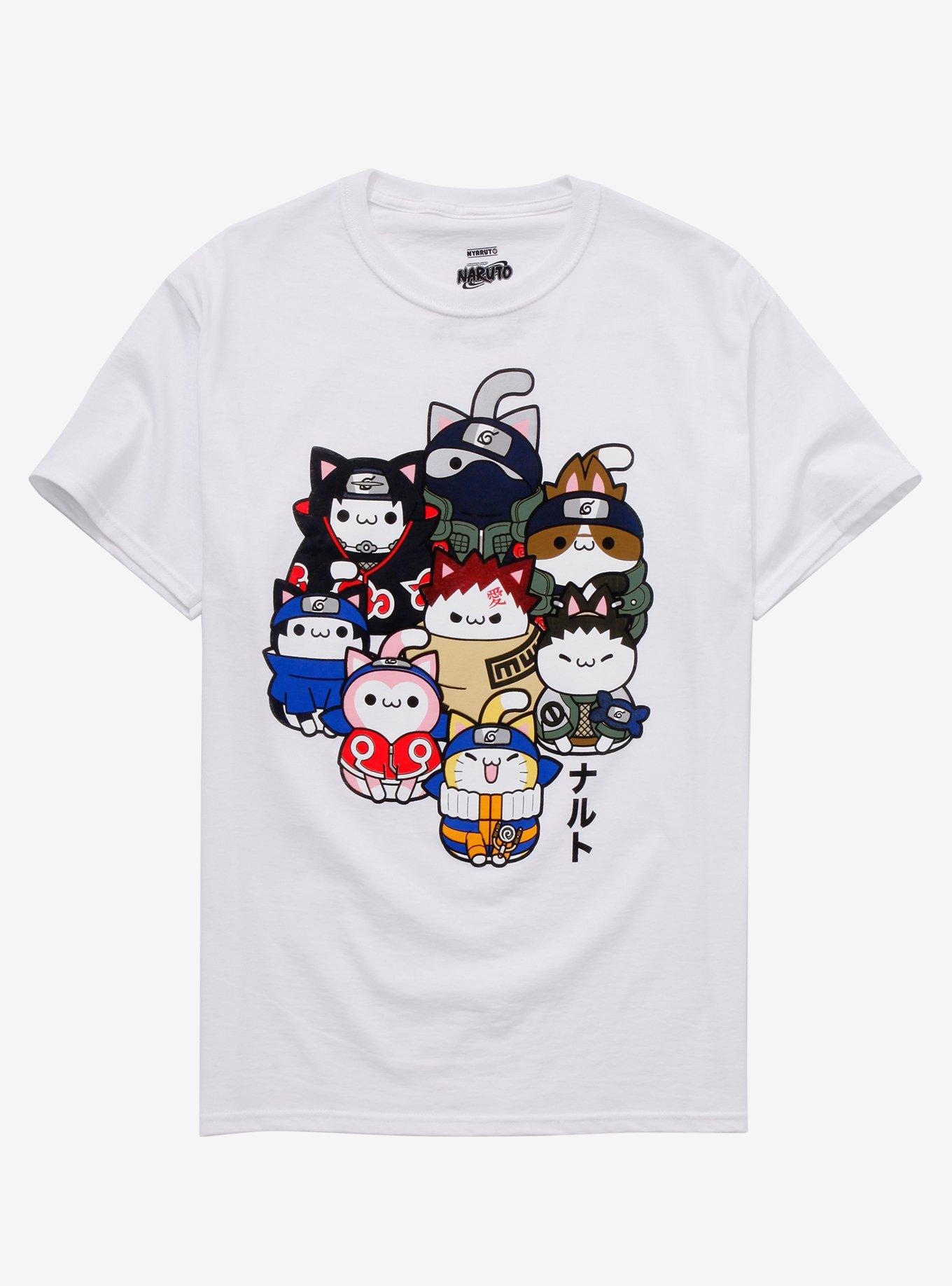 Naruto Shippuden Nyanto! The Big Nyaruto Series Group T-Shirt, MULTI, hi-res