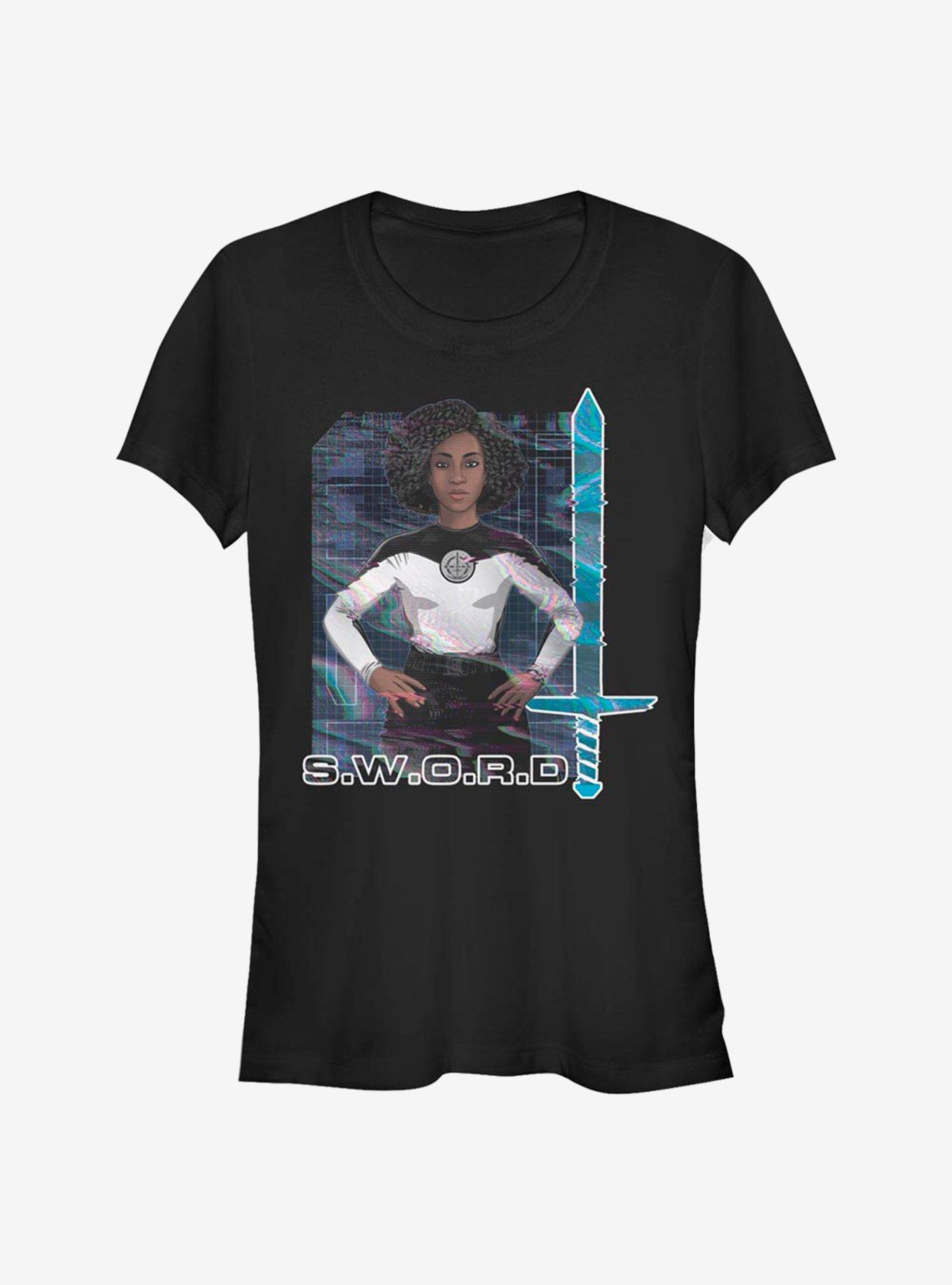 Marvel WandaVision Digital Monica Rambeau Girls T-Shirt, BLACK, hi-res