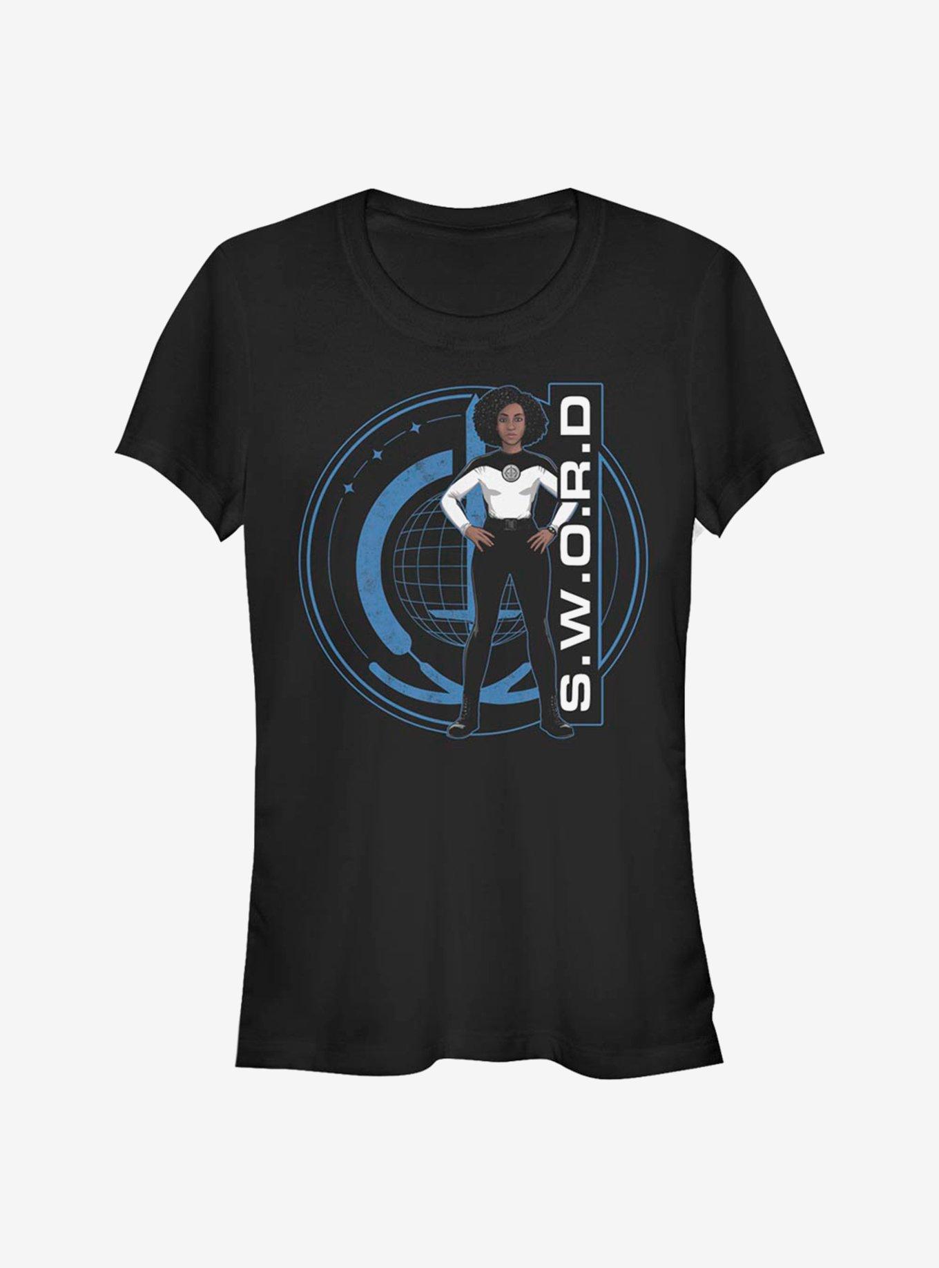 Marvel WandaVision S.W.O.R.D Monica Rambeau Logo Girls T-Shirt, , hi-res