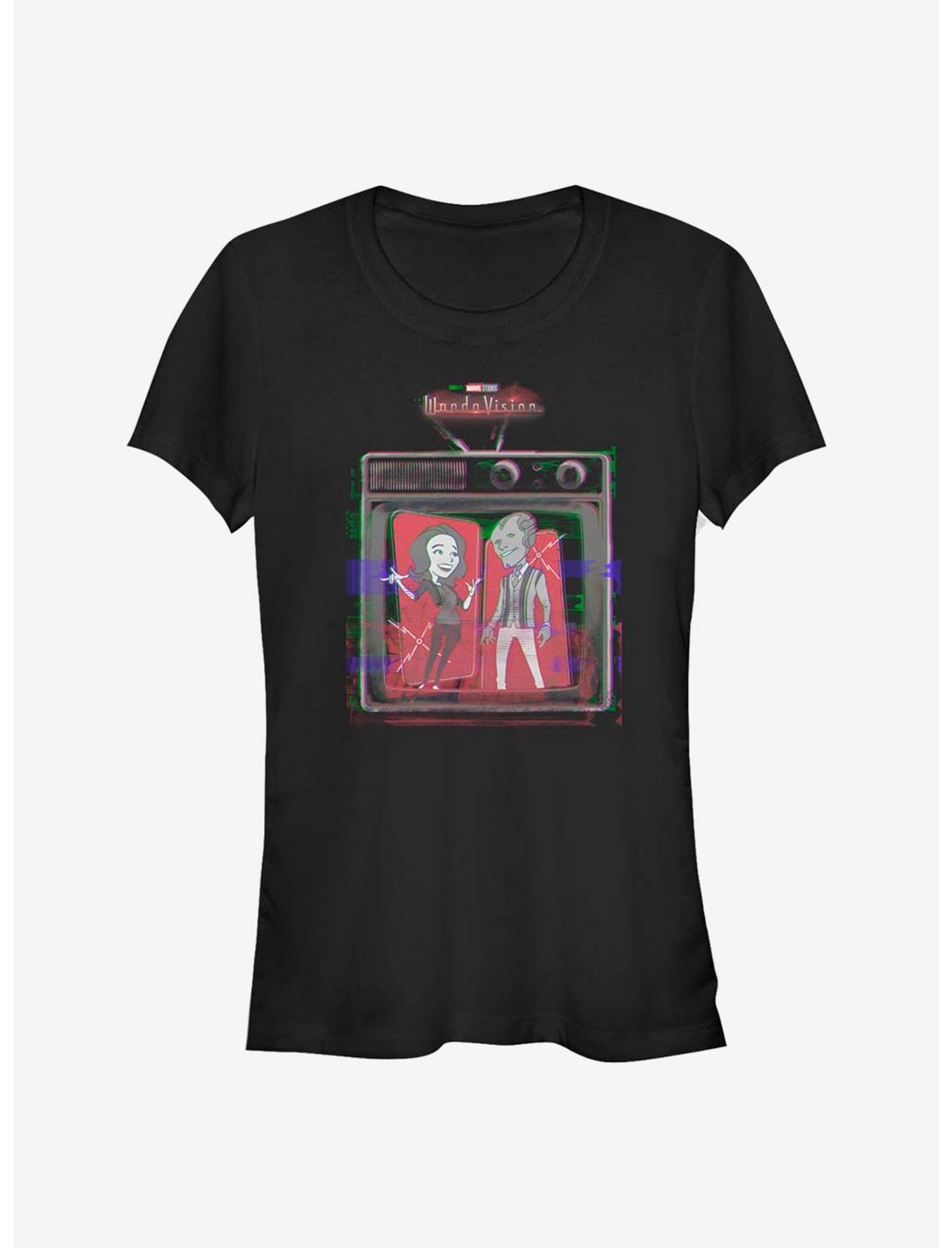 Marvel WandaVision Retro Television Girls T-Shirt, BLACK, hi-res