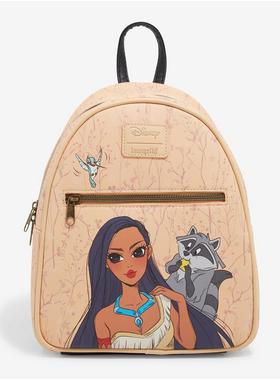 Loungefly Disney Pocahontas Mini Backpack Leaf Pattern Bag 