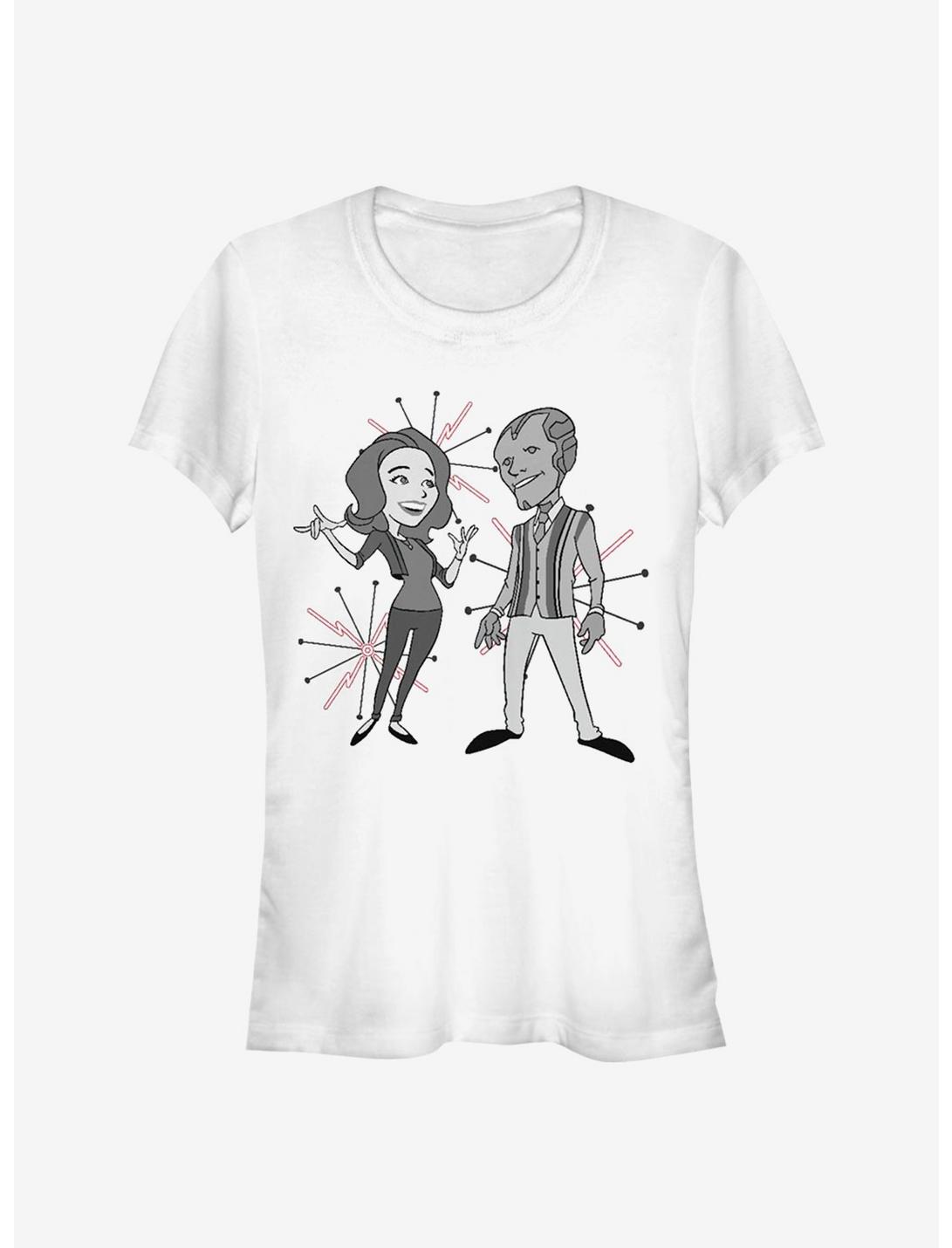 Marvel WandaVision The Couple Girls T-Shirt, WHITE, hi-res