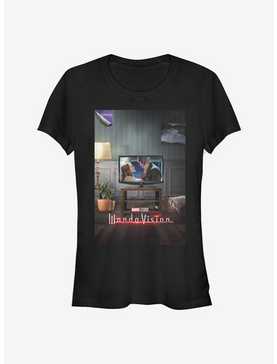 Marvel WandaVision WV Poster 2000's Girls T-Shirt, , hi-res