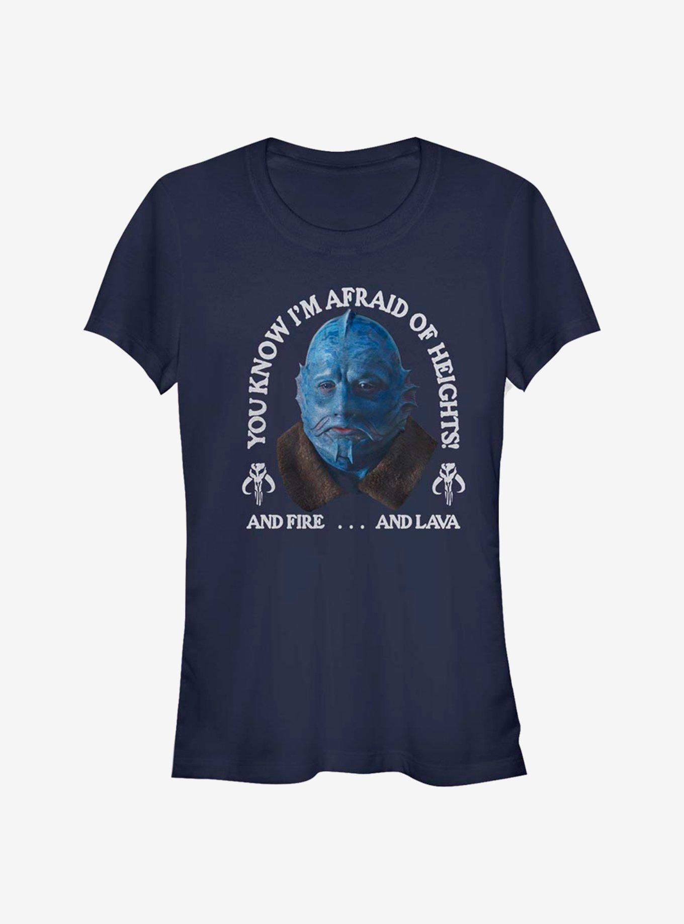 Star Wars The Mandalorian Fire Lava Heights Girls T-Shirt, NAVY, hi-res