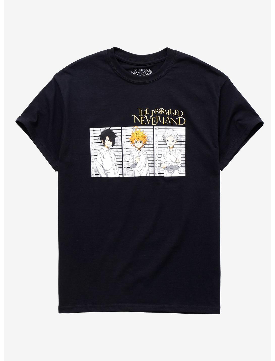 The Promised Neverland Trio T-Shirt, BLACK, hi-res