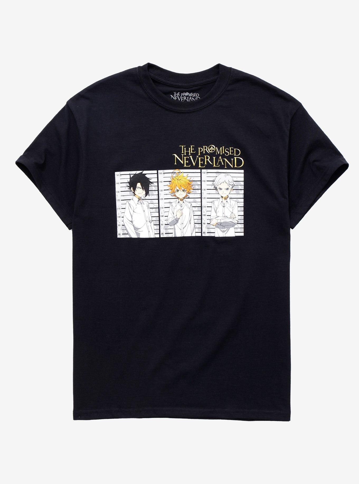 The Promised Neverland Trio T-Shirt, BLACK, hi-res