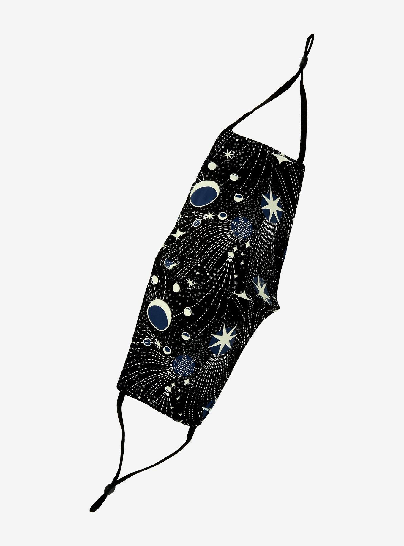 Constellation Glow-In-The-Dark Fashion Face Mask With Filter Pocket, , hi-res