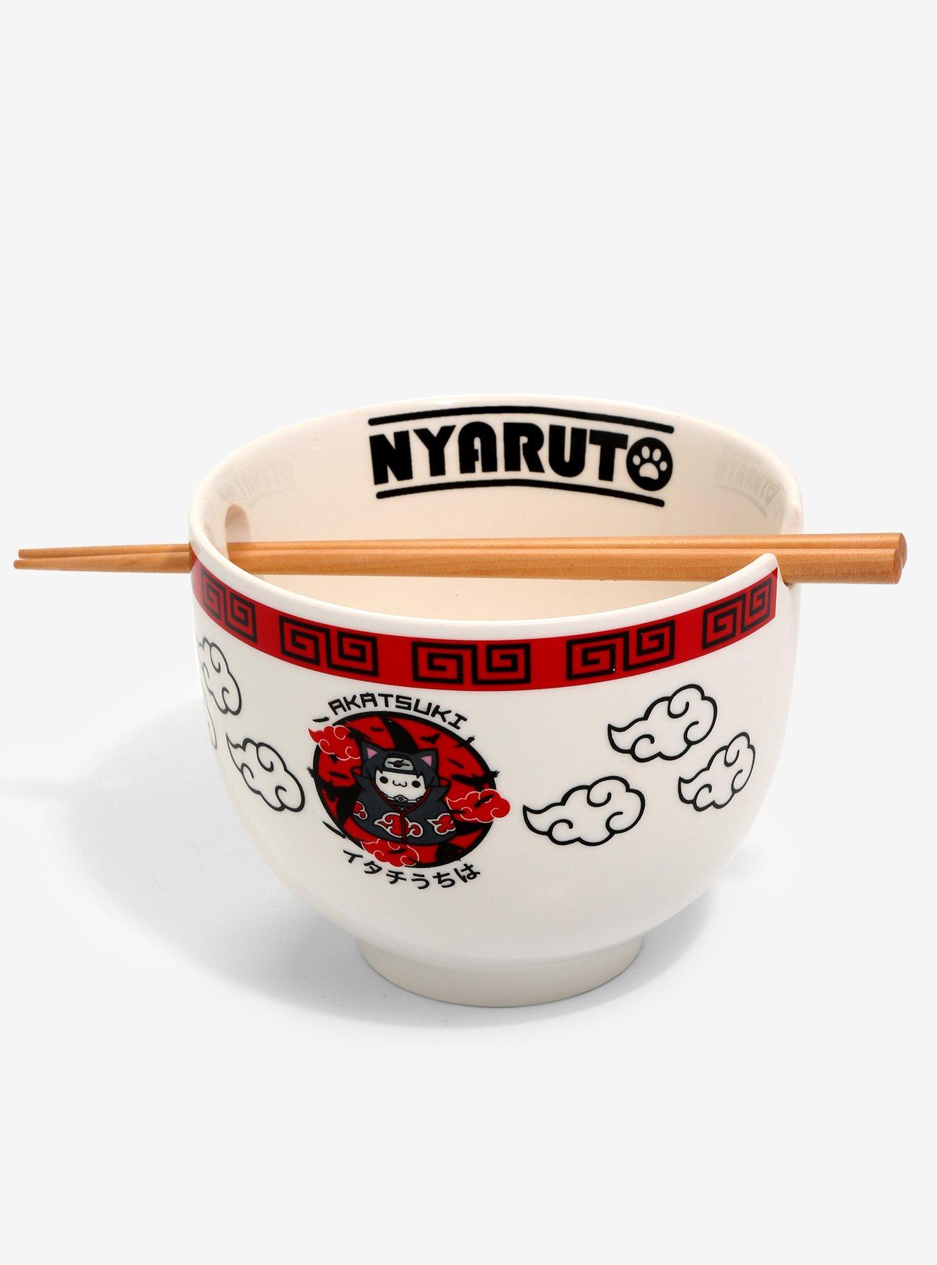 Nyaruto Itachi Uchiha Akatsuki Ramen Bowl with Chopsticks - BoxLunch Exclusive, , hi-res