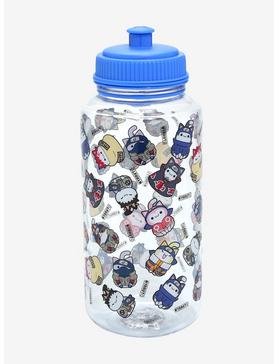 Nyaruto Ninja Cats Allover Print Water Bottle - BoxLunch Exclusive, , hi-res