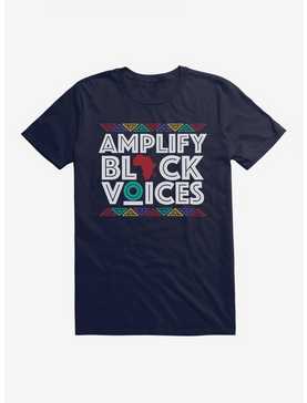 Black History Month Amplify Black Voices Text T-Shirt, , hi-res