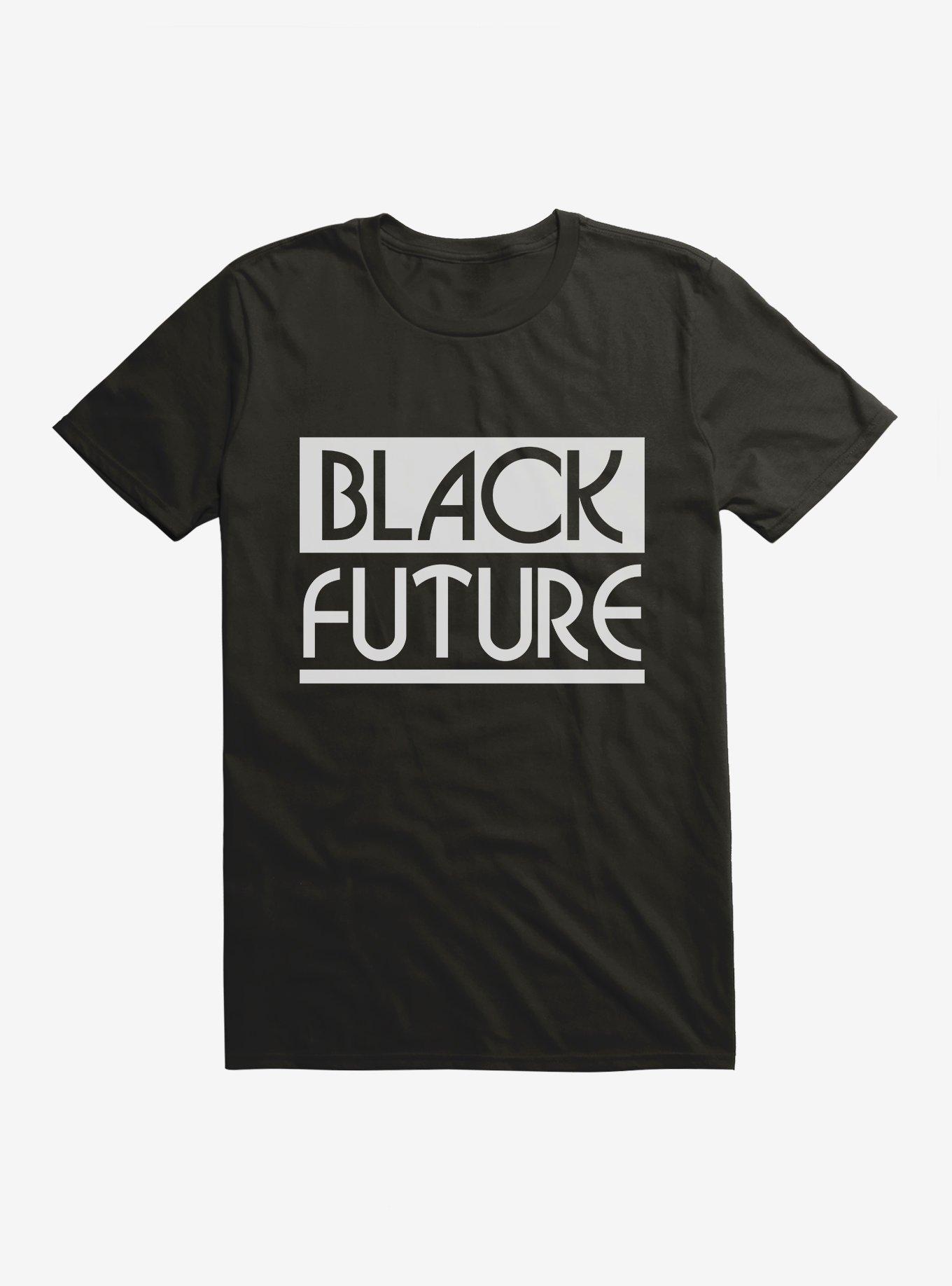 Black History Month Black Future Text T-Shirt, , hi-res