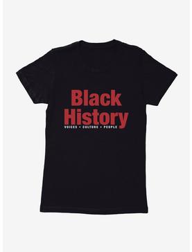 Black History Month Red Text Womens T-Shirt, , hi-res
