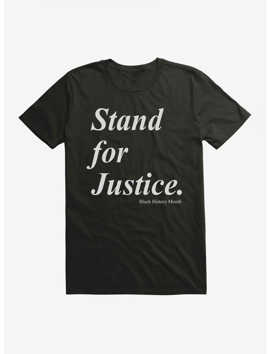 Black History Month Justice Cursive Script T-Shirt, , hi-res