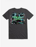 Back To The Future Neon DeLorean Motor T-Shirt, DARK GREY, hi-res