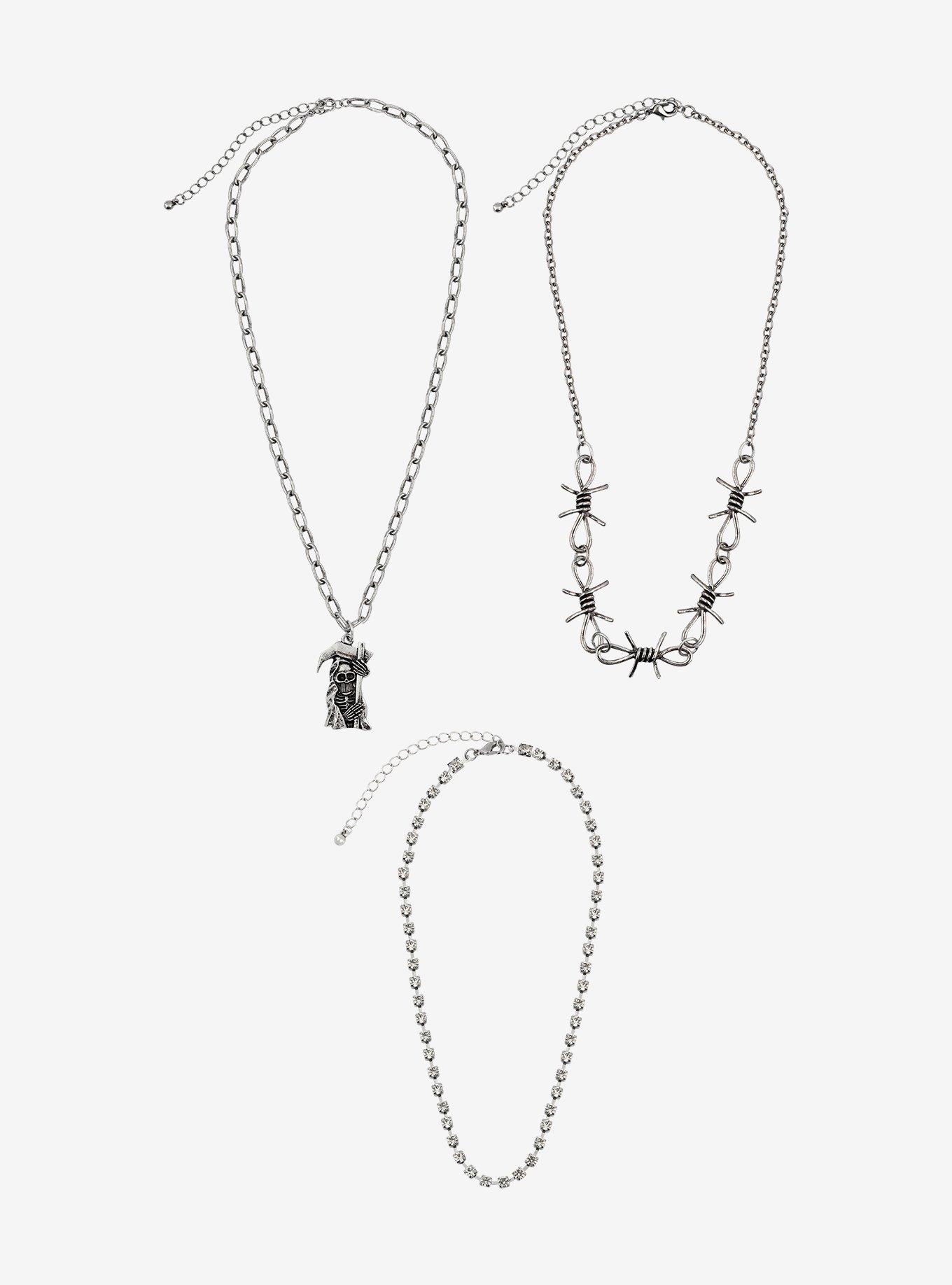Reaper Barbed Wire Necklace Set | Hot Topic