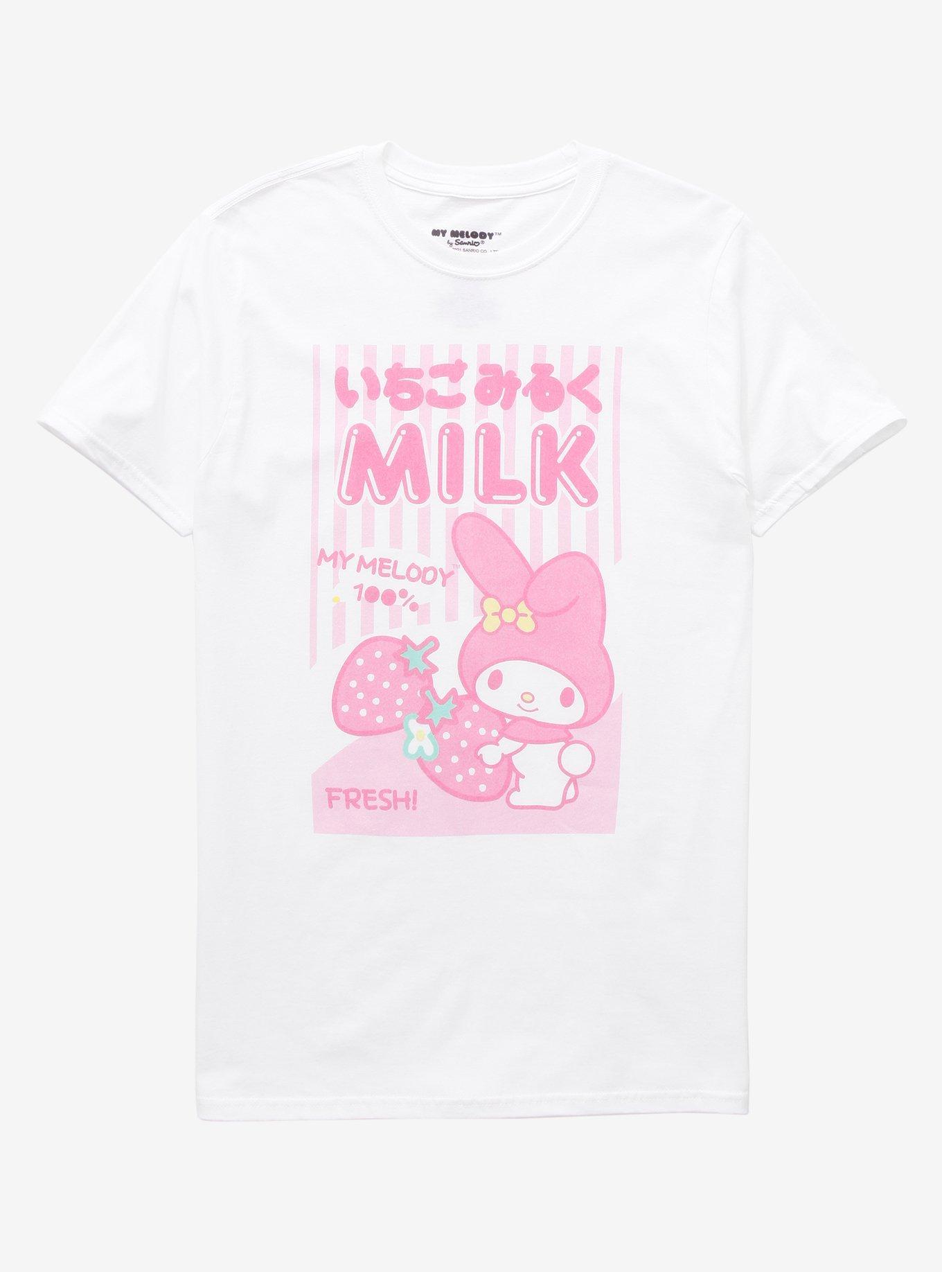 My Melody Strawberry Milk Girls T-Shirt | Hot Topic