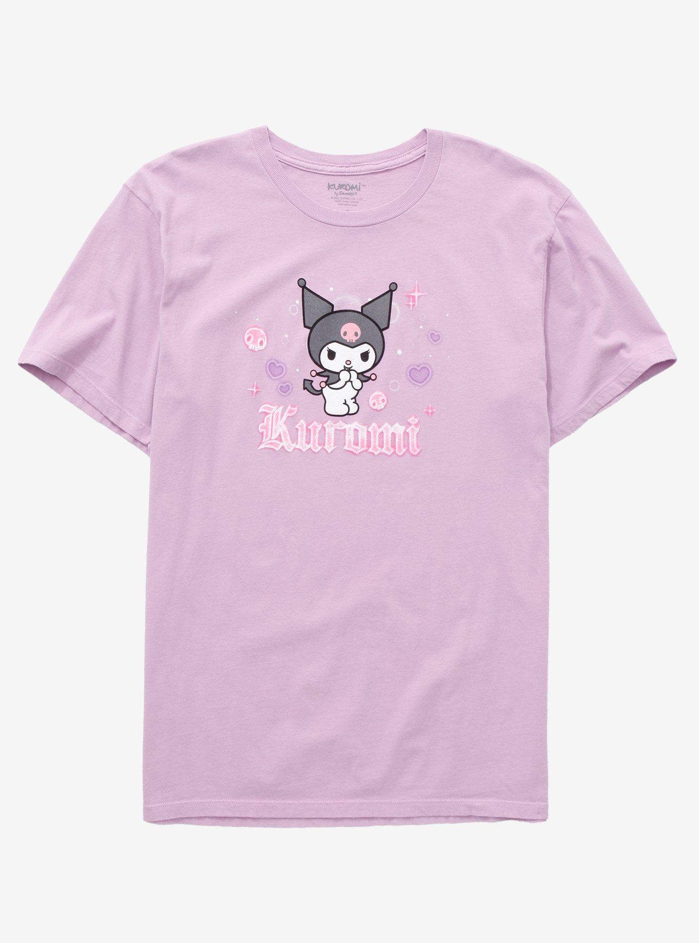 Aesthetic Clothes Shop Hello Kitty Wednesday Addams T-Shirt Funny Aesthetic - AC XL / Light Pink