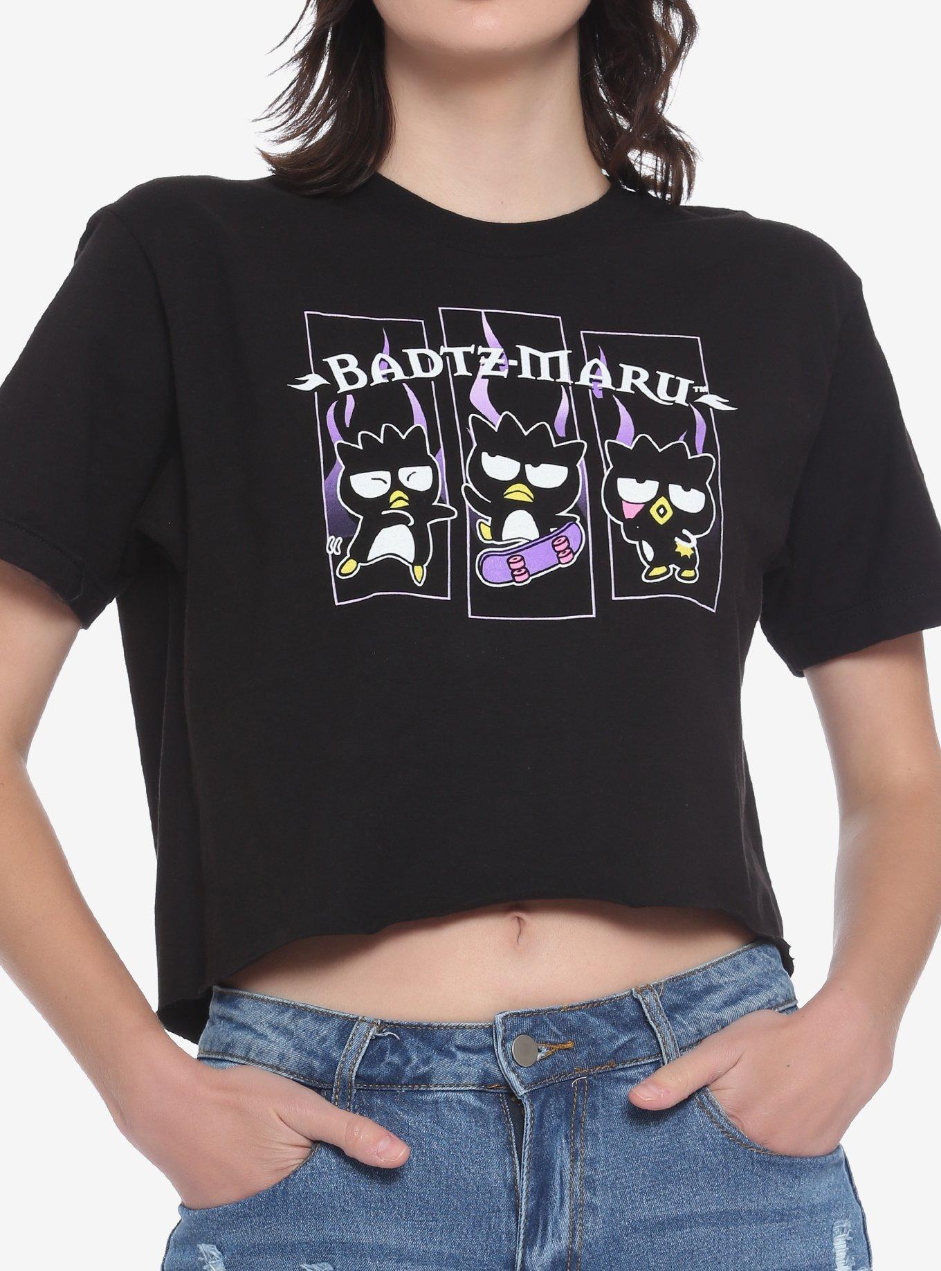 Badtz-Maru Flame Girls Crop T-Shirt, MULTI, hi-res