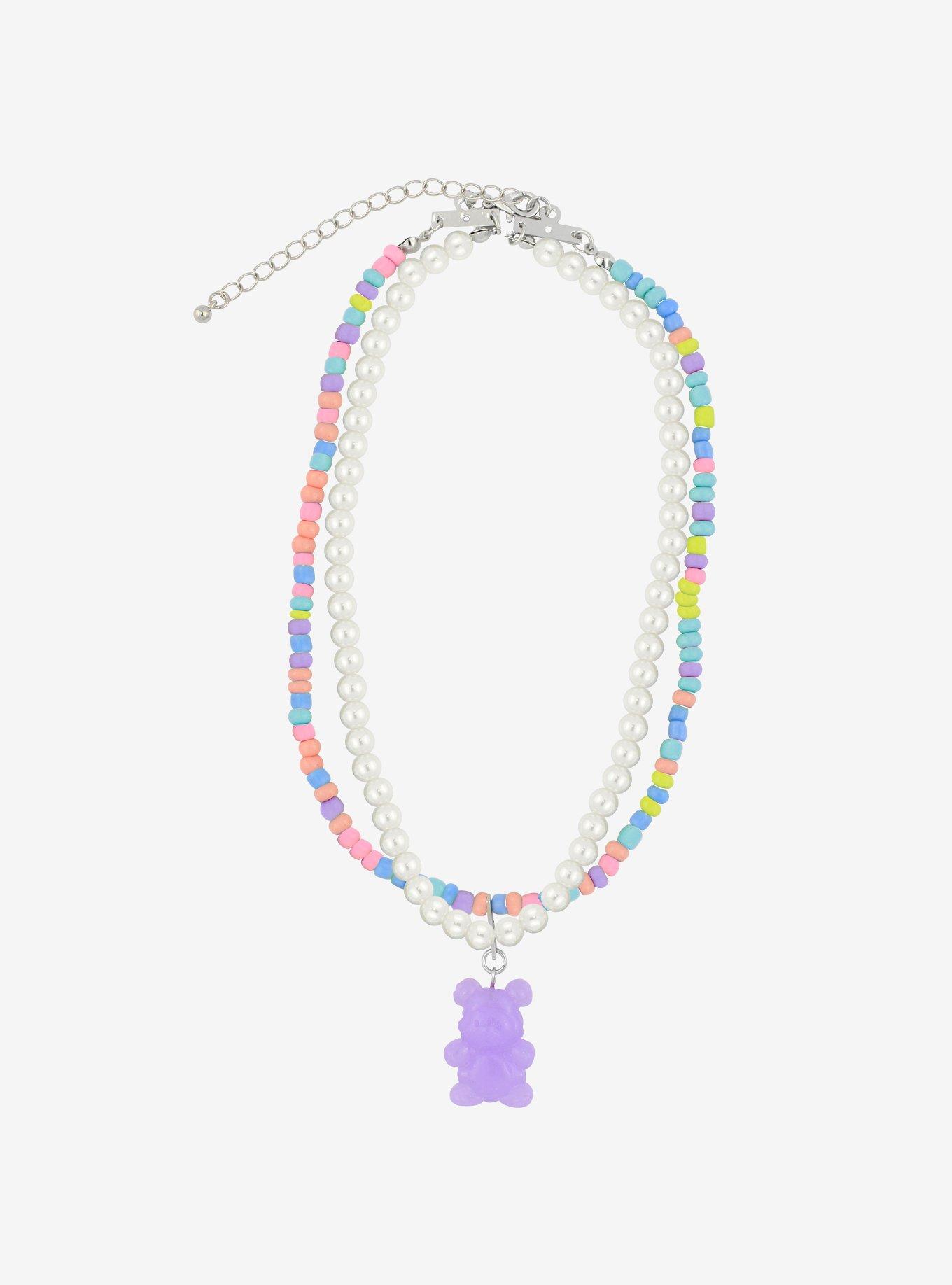 Candy Bear Beaded Necklace Hot Topic