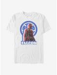 Marvel The Falcon And The Winter Soldier Distressed Falcon T-Shirt, WHITE, hi-res