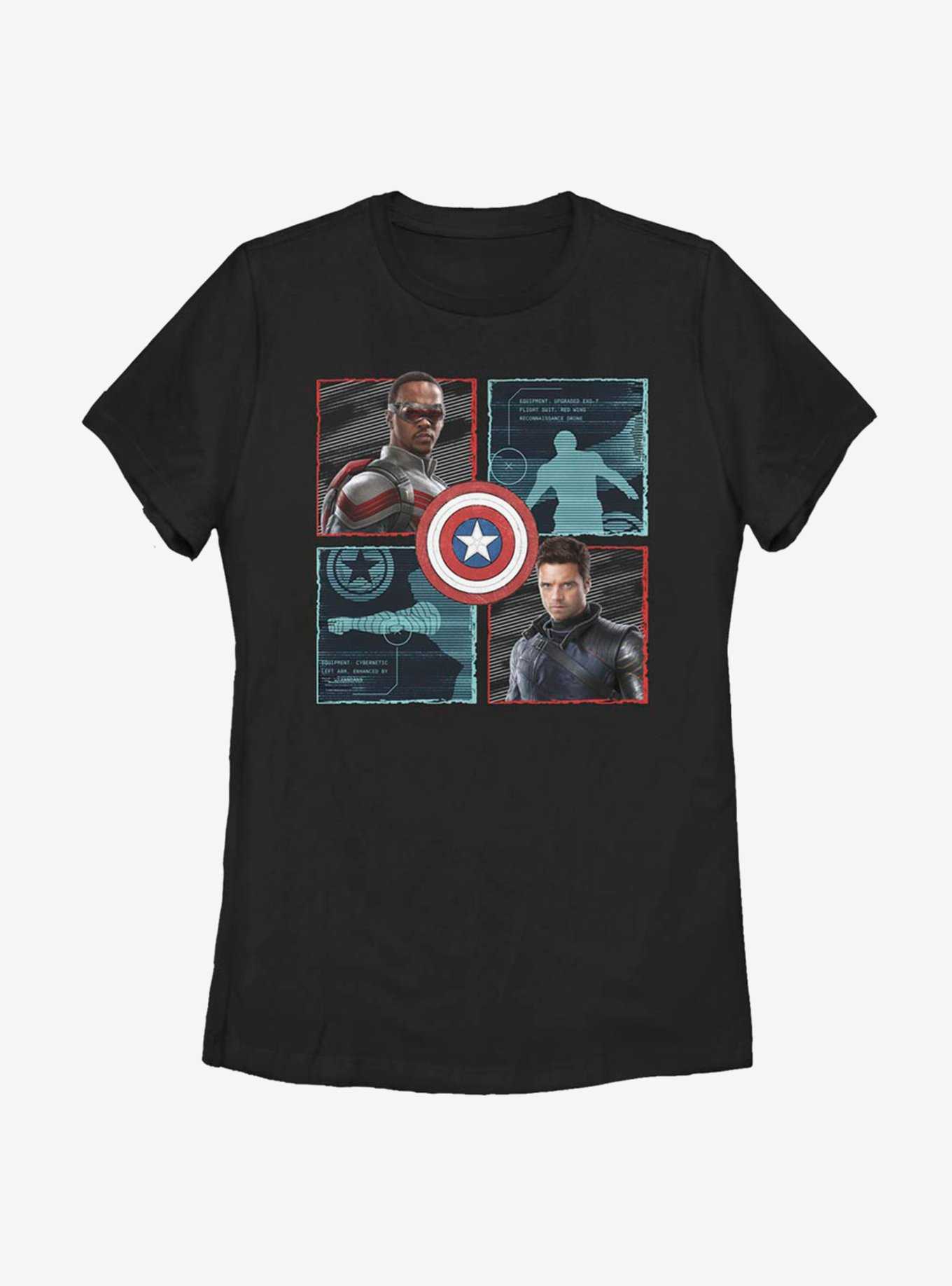 Marvel The Falcon And The Winter Soldier Hero Box Up Womens T-Shirt, , hi-res