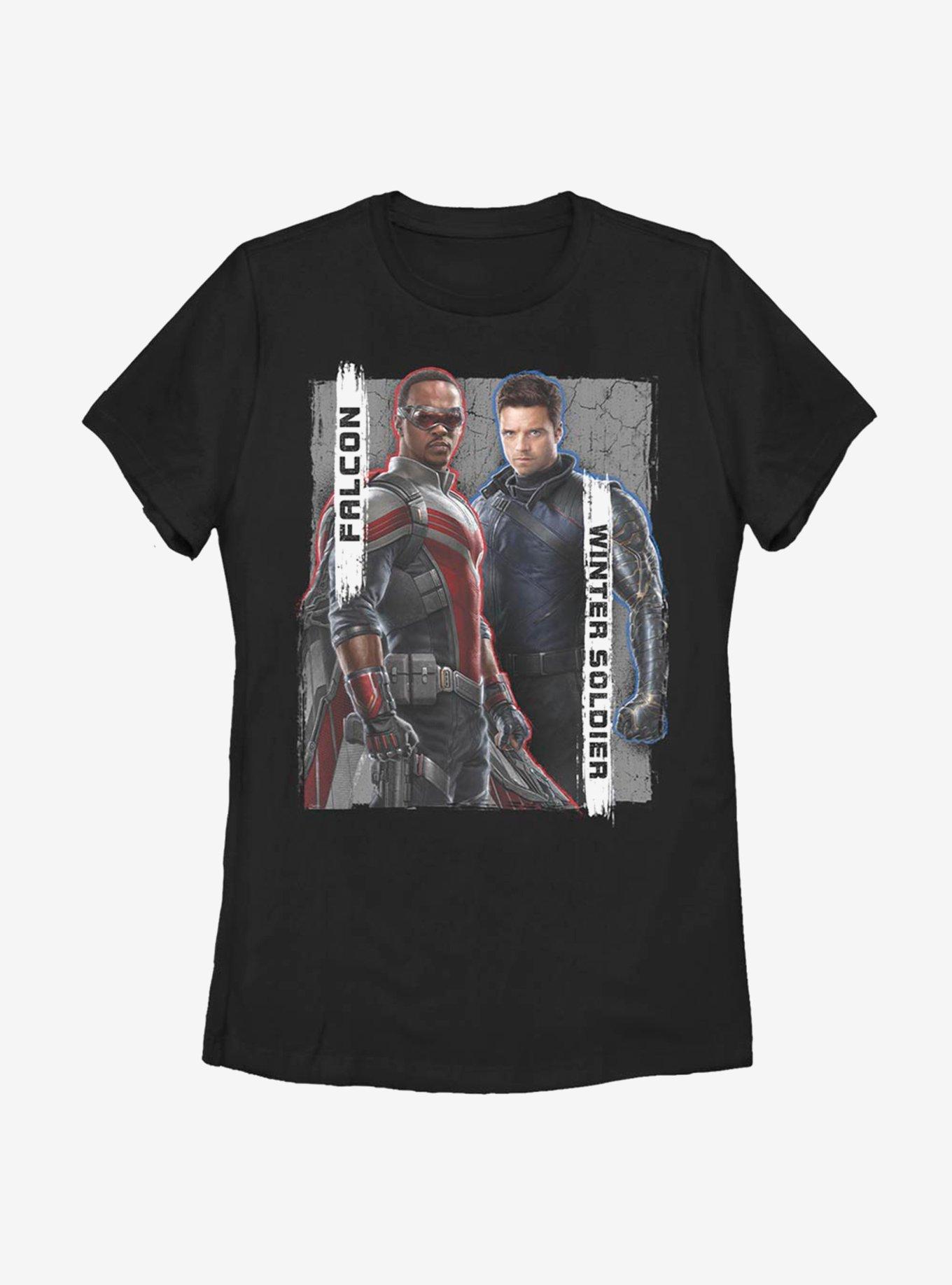 Marvel The Falcon And The Winter Soldier New Team Womens T-Shirt, BLACK, hi-res
