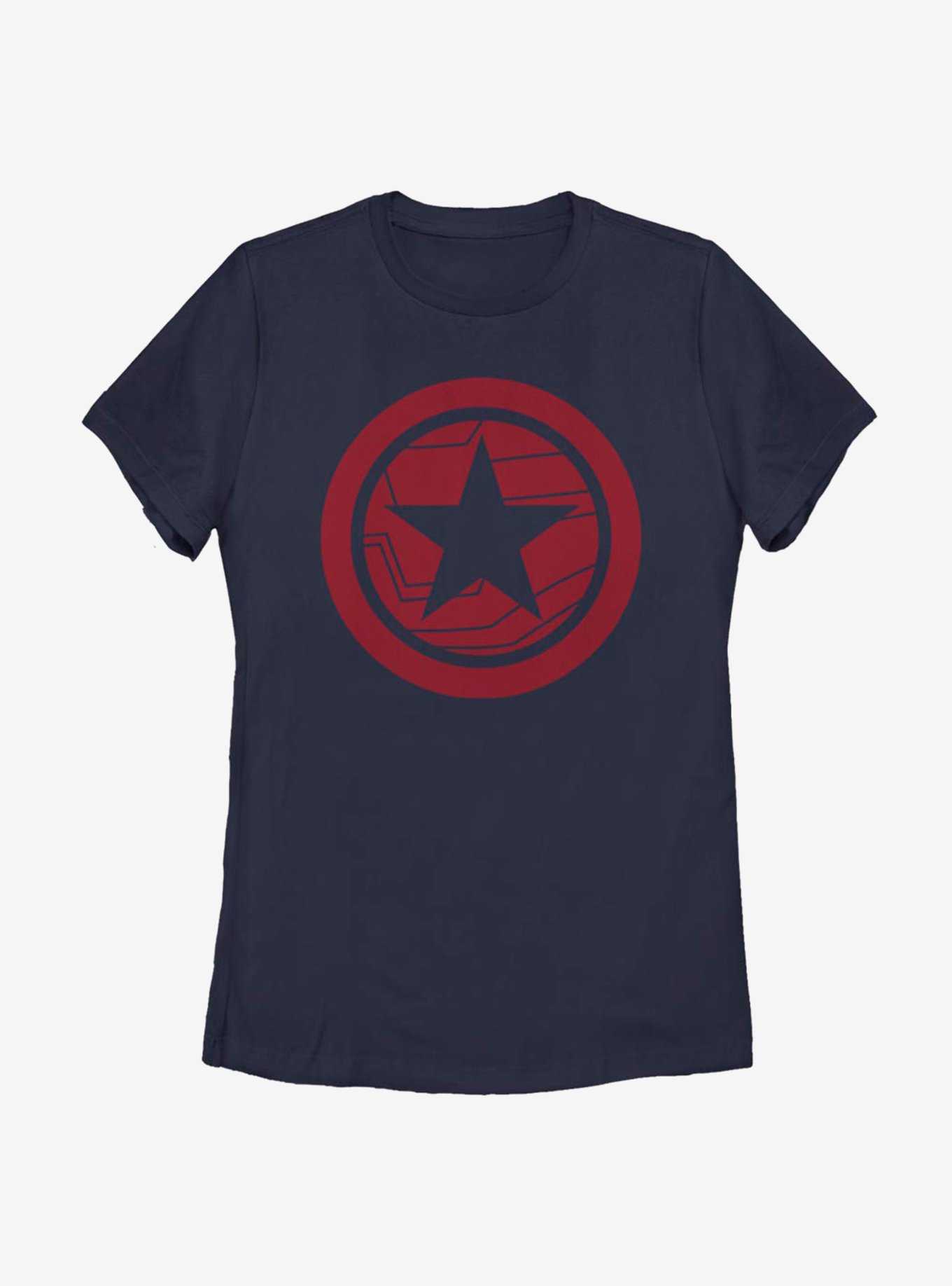 Marvel The Falcon And The Winter Soldier Red Shield Womens T-Shirt, , hi-res