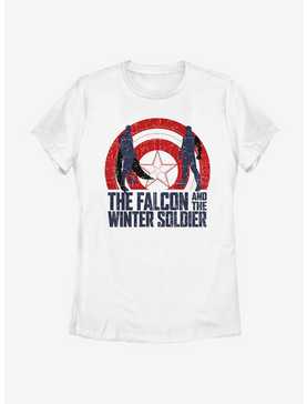 Marvel The Falcon And The Winter Soldier Shield Sun Womens T-Shirt, , hi-res