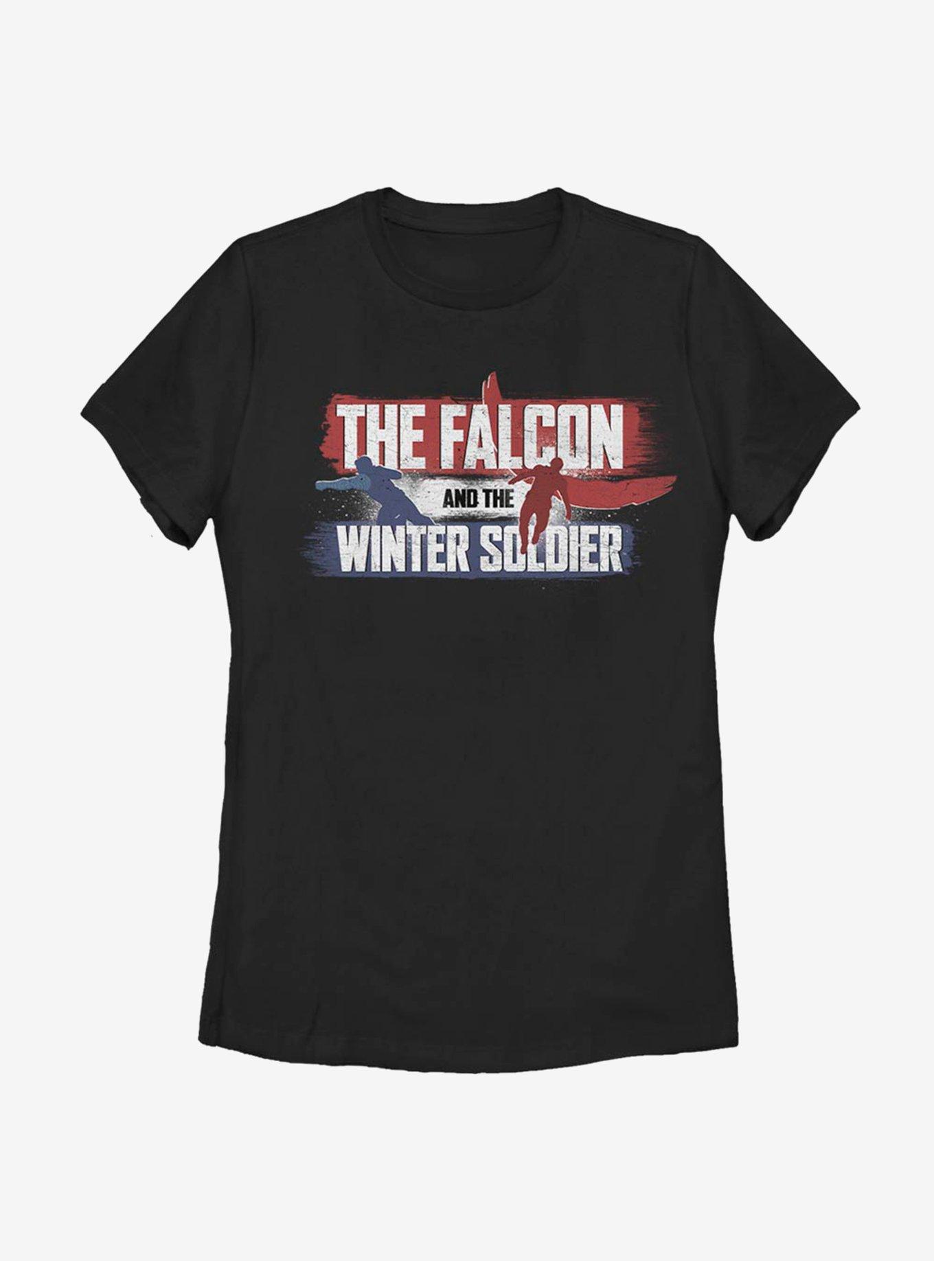 Marvel The Falcon And Winter Soldier Spray Paint Womens T-Shirt