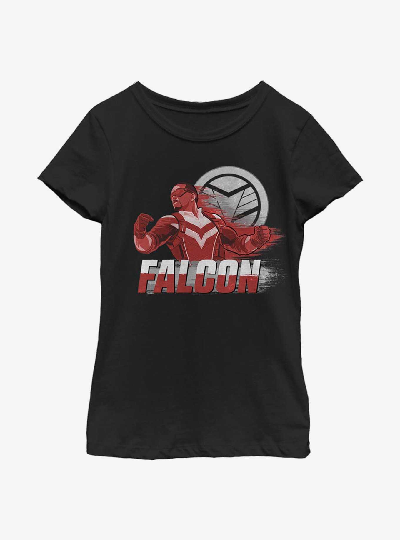 Marvel The Falcon And The Winter Soldier Falcon Speed Youth Girls T-Shirt, , hi-res