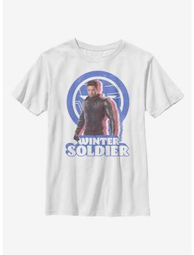 Plus Size Marvel The Falcon And The Winter Soldier Distressed Bucky Youth T-Shirt, , hi-res