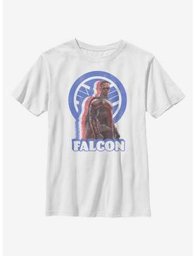 Plus Size Marvel The Falcon And The Winter Soldier Distressed Falcon Youth T-Shirt, , hi-res