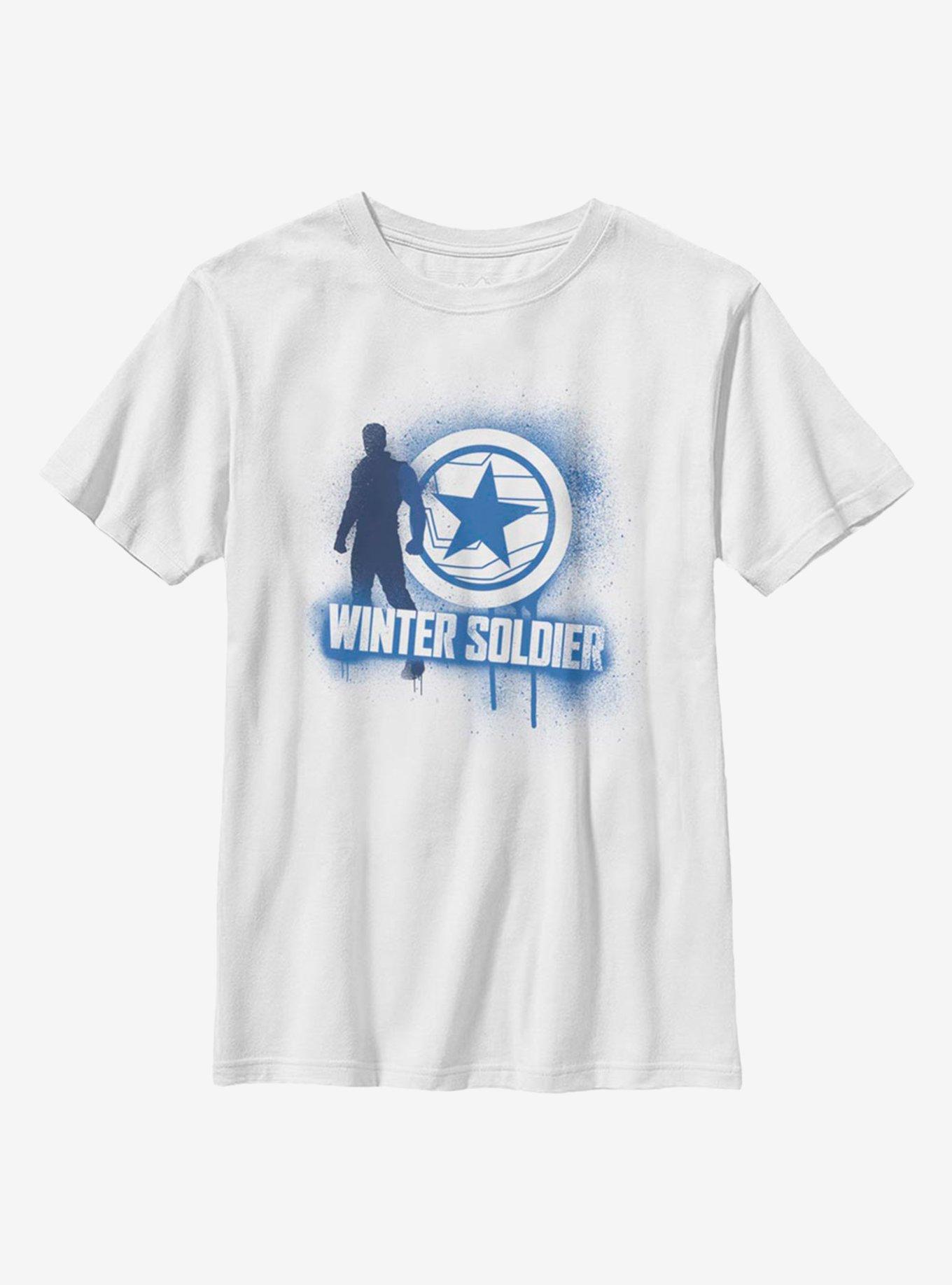 Marvel The Falcon And The Winter Soldier Spray Paint Youth T-Shirt, , hi-res