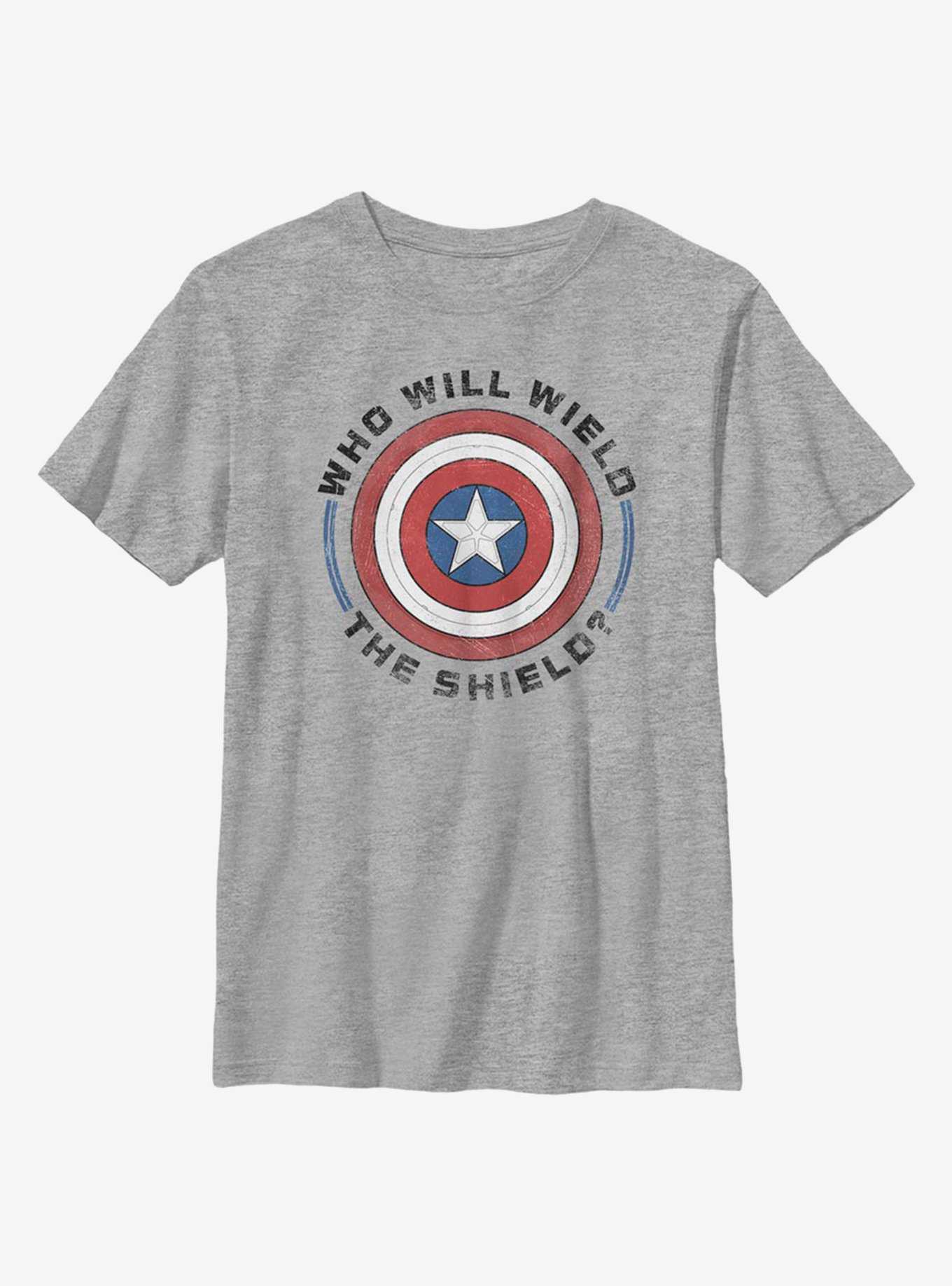 Marvel The Falcon And The Winter Soldier Wield Shield Youth T-Shirt, , hi-res