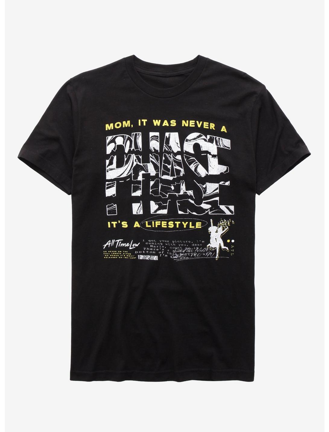 All Time Low Mom, It Was Never A Phase T-Shirt, BLACK, hi-res