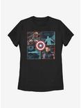 Marvel The Falcon And The Winter Soldier Hero Box Up Womens T-Shirt, BLACK, hi-res