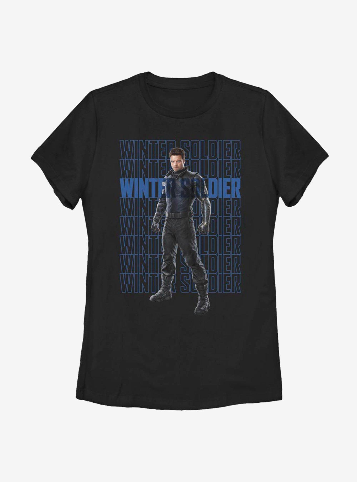 Marvel The Falcon And The Winter Soldier Repeating Womens T-Shirt, , hi-res