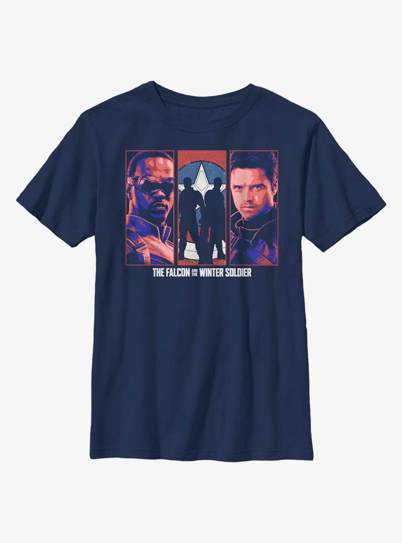 Marvel The Falcon And The Winter Soldier Group Youth T-Shirt, , hi-res