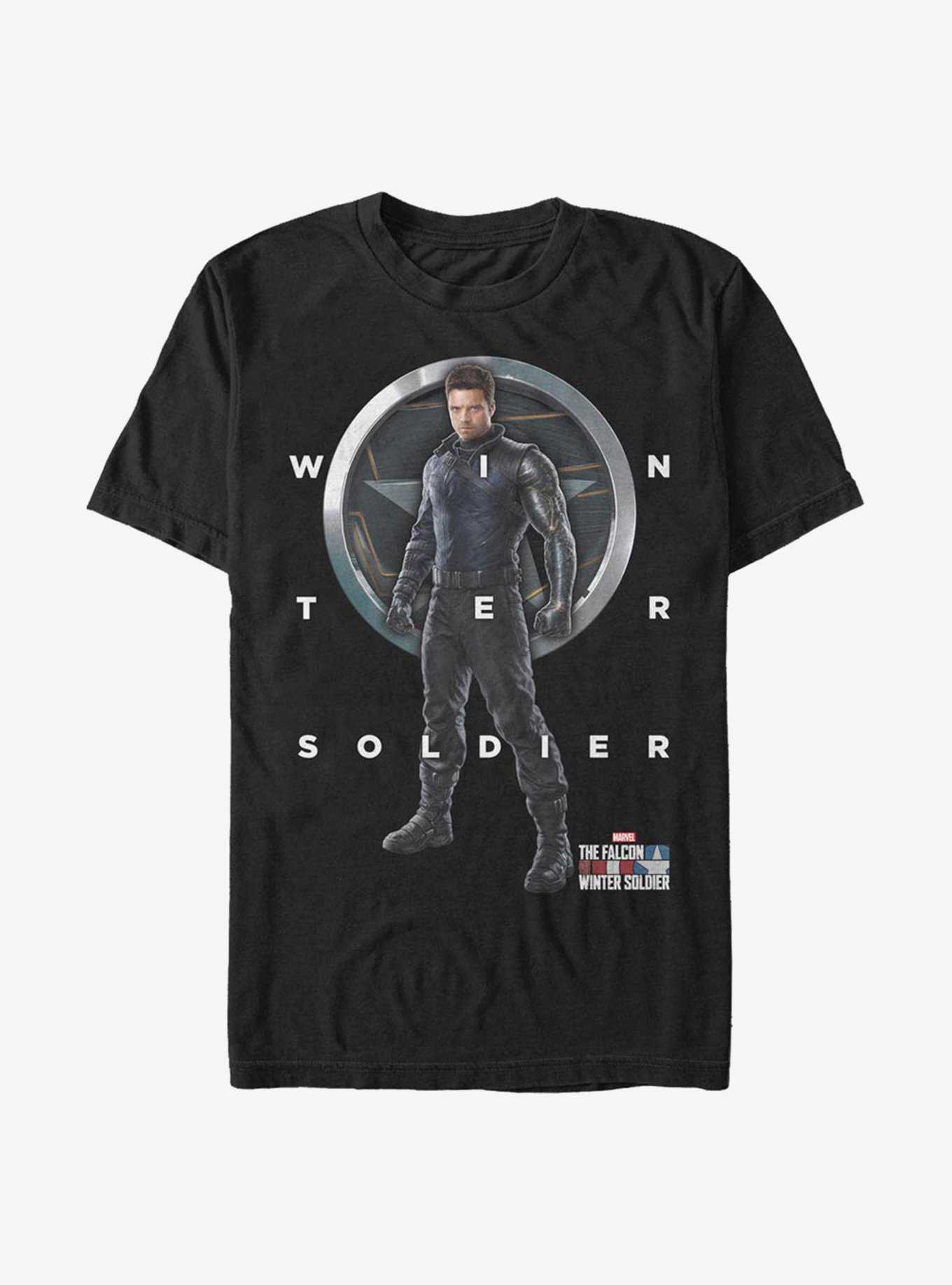 Marvel The Falcon And The Winter Soldier Grid Text T-Shirt, , hi-res