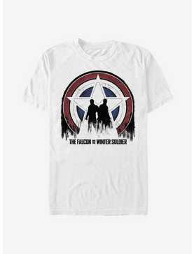 Marvel The Falcon And The Winter Soldier Silhouette Shield T-Shirt, , hi-res