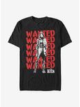 Marvel The Falcon And The Winter Soldier Wanted Repeating Red T-Shirt, BLACK, hi-res