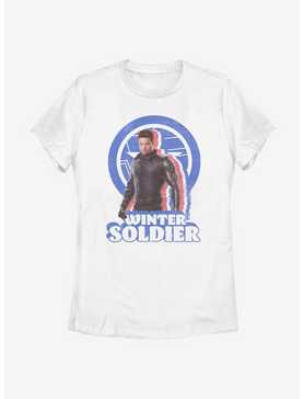 Marvel The Falcon And The Winter Soldier Distressed Bucky Womens T-Shirt, , hi-res