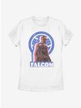 Marvel The Falcon And The Winter Soldier Distressed Falcon Womens T-Shirt, WHITE, hi-res