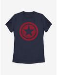 Marvel The Falcon And The Winter Soldier Red Shield Womens T-Shirt, NAVY, hi-res